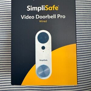 SimpliSafe Smart Video Doorbell - White and Blue